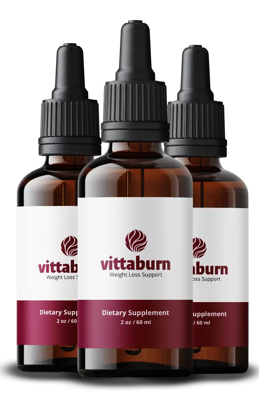 Vittaburn weight support supplement bottles